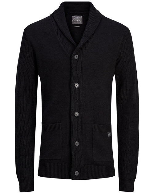 12124509 KNIT CARDIGAN BLACKKNIT FIT