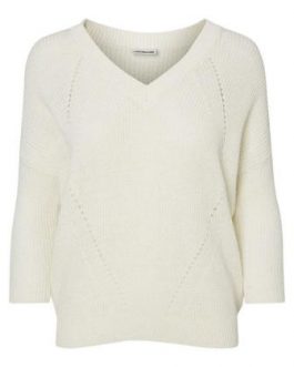 10166970 KNIT NMSIAN 34 DEEP V-NECK KNIT-B PINK GLO – Blanco, S