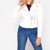 27000695 JACKET REBEL LS PU JACKET COL ANTIQUE WHITE.