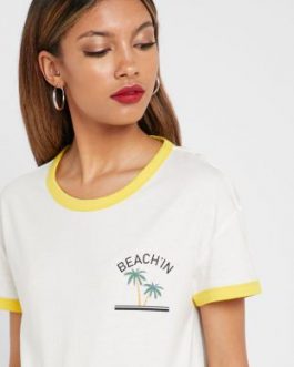 27006813 CAMISETA NMSIMA SS PALM BOX 3 BG BRIGHT WHITELILA – Amarillo, S