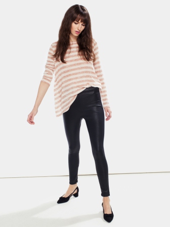 10169728 BLOUSA VMAL MOND LS OPEN PEACH WHIPW CEDAR W