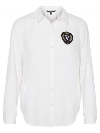 10185654 SHIRT BADGE LS SNOW WHITENAVY BLAZER (3)
