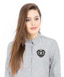 10185654 SHIRT BADGE LS SNOW WHITENAVY BLAZER - copia