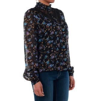 10189755 BLUSA ROSE LACE LS SHIRT BLUE BLACKROSE PRIN.