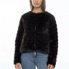 10214984 JACKET VMBROOKLUN FAUX FUR SHORT BOOS BLACK.