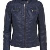 15081400 ONLBANDIT FAUX LEATHER BIKER OTW NOOS DARK NAVY