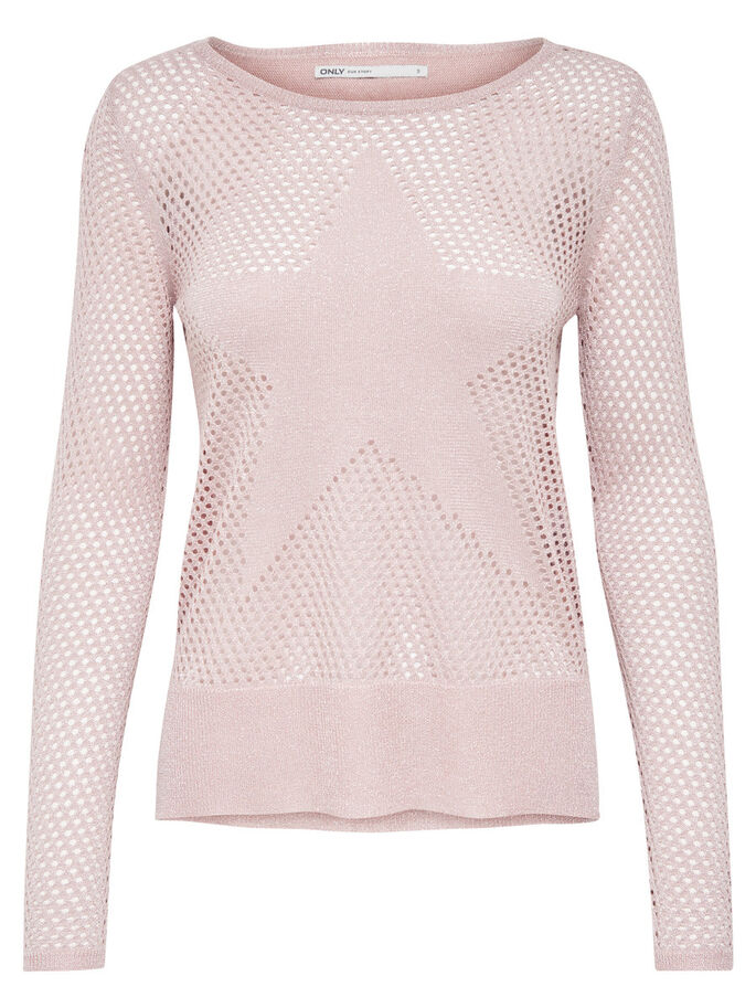 15129664 onlMARIKE LS PULLOVER KNT ROSE DAWNW MELANGE..