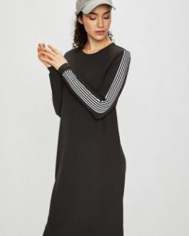 27005841 NMLIRA LS LONG DRESS 1 OBSIDIANWHITEBLAC