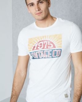 12116507 CAMISETA JJVLUCAS SS TEE  CLOUD DANCER/SLIM FIT – Blanco, L