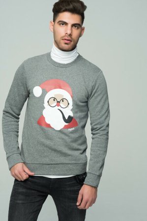 12128387 KNIT SWEAT JORXMAS CREW NECK DARK GREY MELANSLIM.. 12128387 KNIT SWEAT JORXMAS CREW NECK DARK GREY MELANSLIM..
