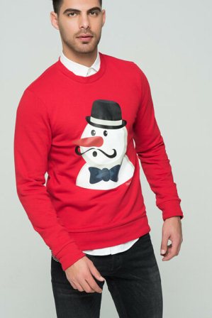 12128387 KNIT SWEAT JORXMAS CREW NECK SCARLET SAGESLIM.. 12128387 KNIT SWEAT JORXMAS CREW NECK SCARLET SAGESLIM..