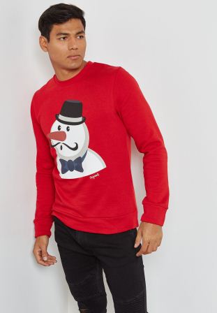 12128387 KNIT SWEAT JORXMAS CREW NECK SCARLET SAGESLIM. 12128387 KNIT SWEAT JORXMAS CREW NECK SCARLET SAGESLIM.