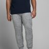 12164191 PANTS JJIGORDON FLO SWEAT LIGHT GREY MELANGE ...