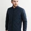 16065562 SLHSQUARE BOMBER JKT W DARK SAPPHIRE ..