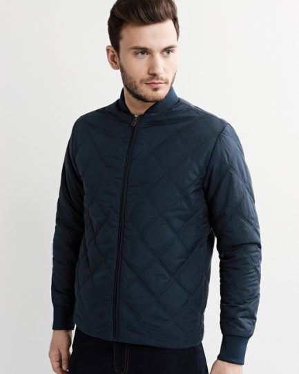 16065562 SLHSQUARE BOMBER JKT W DARK SAPPHIRE ..