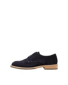 16066536 ZAPATO SLHBAXTER DERBY SUEDE – Azul Marino, 42
