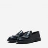 16070209 CALZADO SLHDANIEL LEATHER KILTIE LOAFER B BLACK .