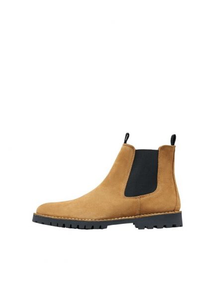 16070224 ZAPTO SLHRICHARD SUEDE CHELSEA BOOT W SAND ..